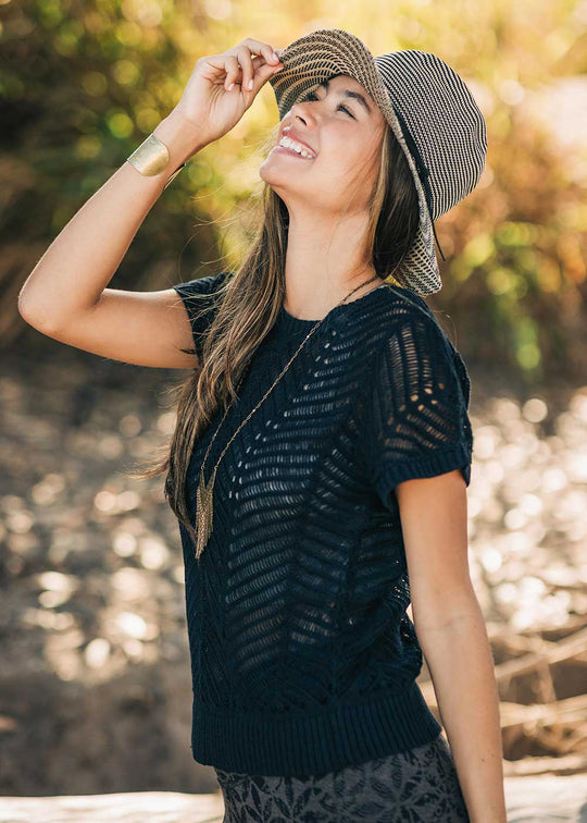 Cumbia Tee in Hemp & Cotton