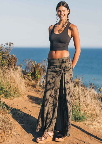 Free Spirit Skirt in Hemp Shibori
