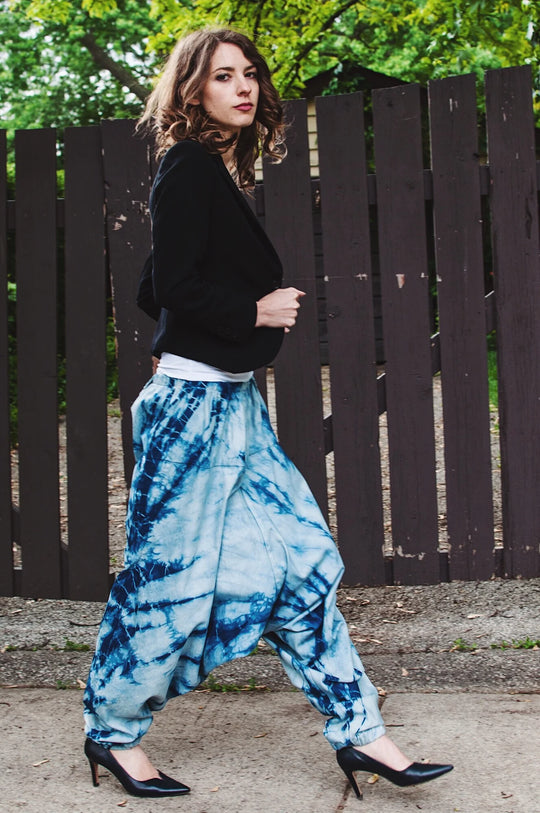 Arashi Shibori Harem Pants