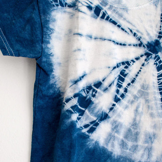 Kids Indigo Shibori Treetrunk Tshirt