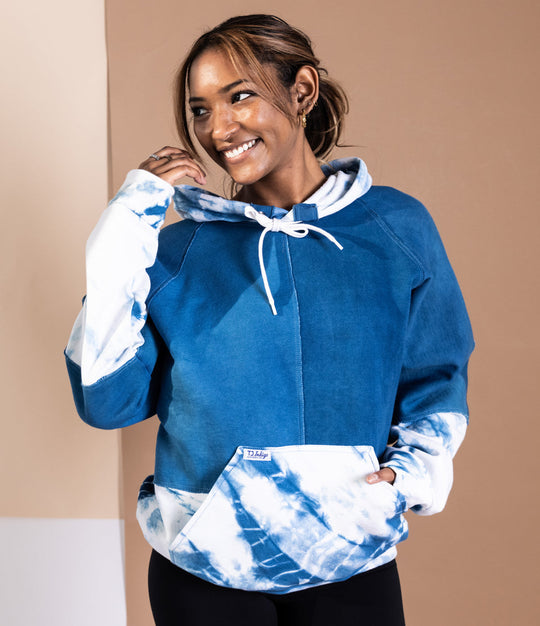 Organic Cotton Patchwork Hoodie - Unisex