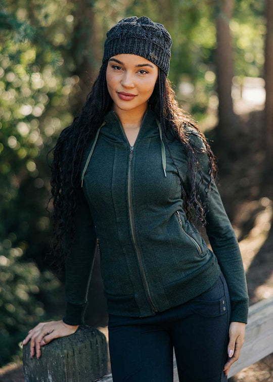 Awaken Hoodie in Hemp and O/C Fleece