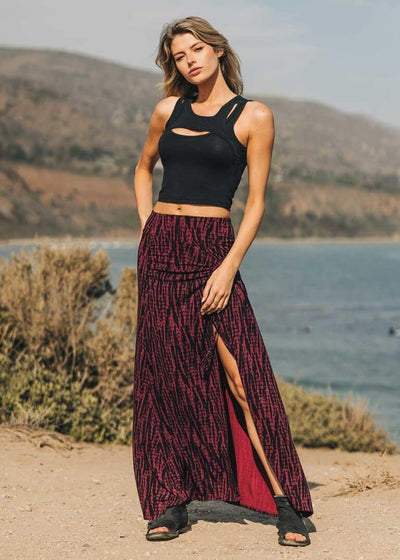 Free Spirit Skirt in Hemp Shibori