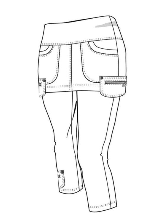 Quest Skirted/Capris in Bamboo & Organic Cotton