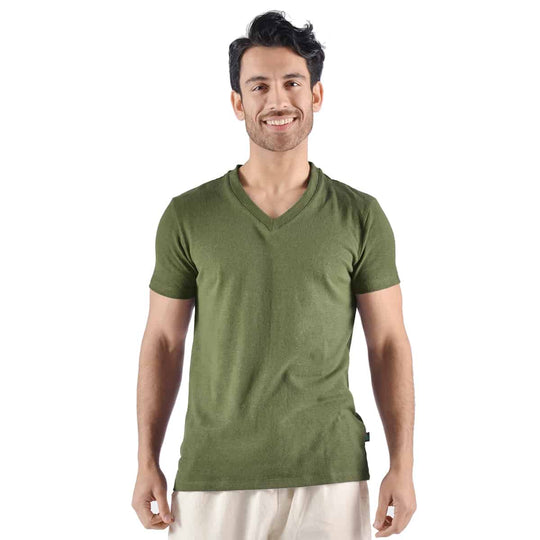 Men's Urban Hemp/OC V-neck tee
