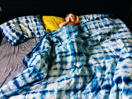 Bedding Set in Intergalactic Noodle Shibori