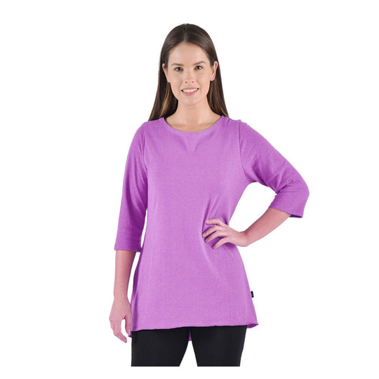 Hemp 3/4 Sleeve Fluid Top - Naturally Canada