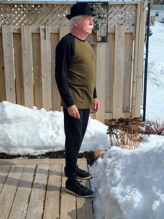 Hemp Long Sleeve Baseball Top - Naturally Canada