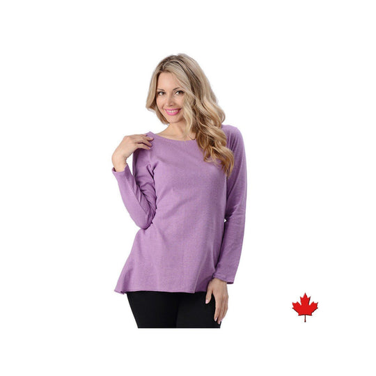 Hemp Long Sleeve Fluid Top - Naturally Canada