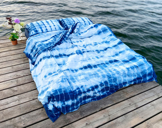 Bedding Set in Intergalactic Noodle Shibori