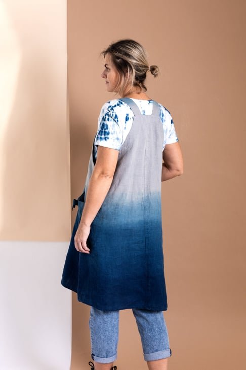 Linen Pinafore Apron Dress - Naturally Canada