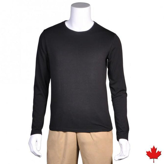 Men's Bamboo Fitted Long Sleeve Top - Naturally Canada