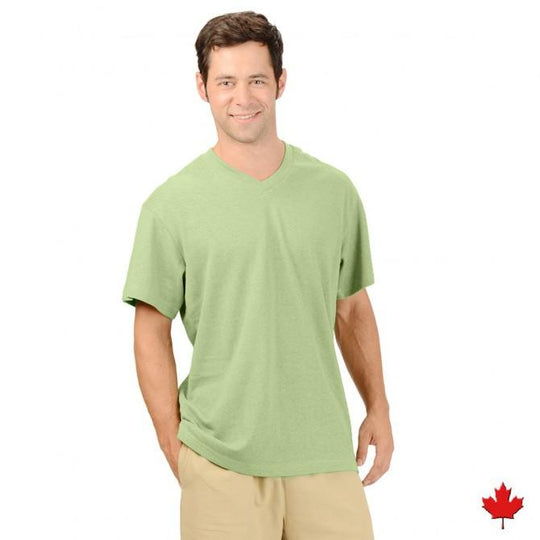 Men's Urban Hemp/OC V-neck tee - Naturally Canada
