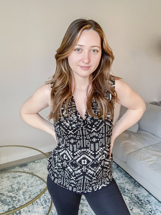 Women's Bamboo Drape Neck Tank - Naturally Canada
