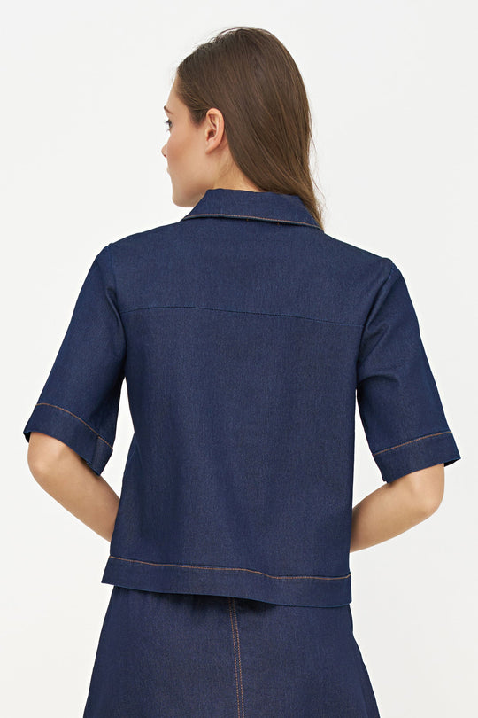 Women's Woven Top in 100% Cotton
