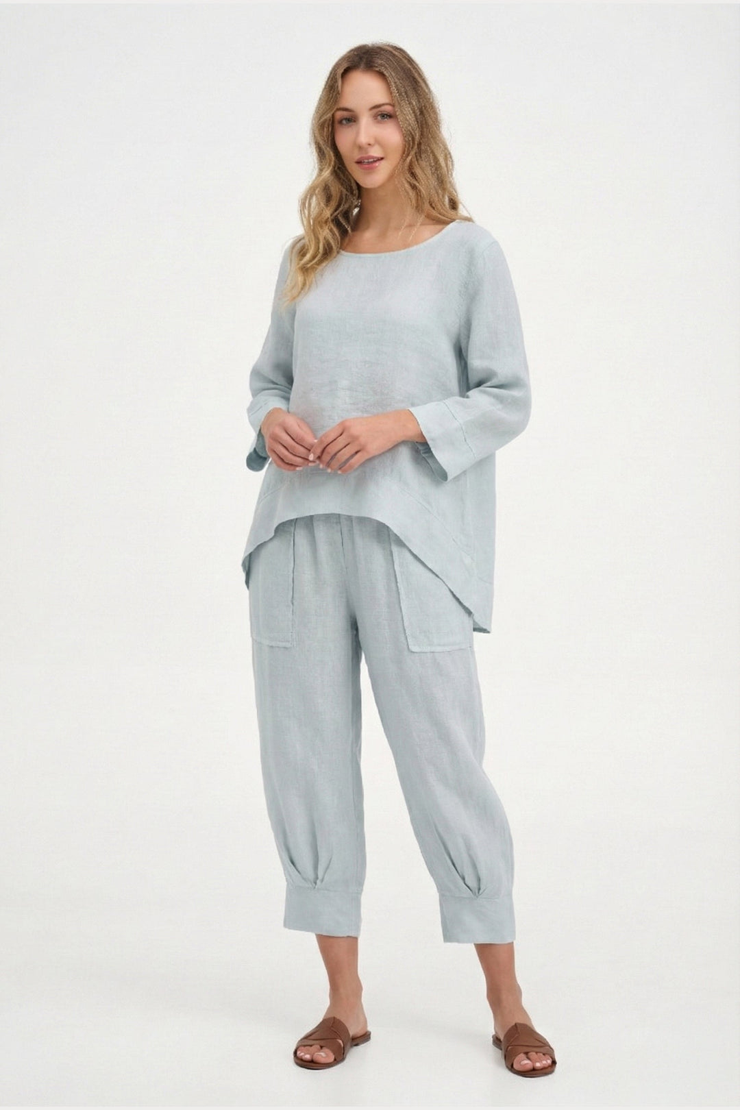 Women's Woven Linen Top