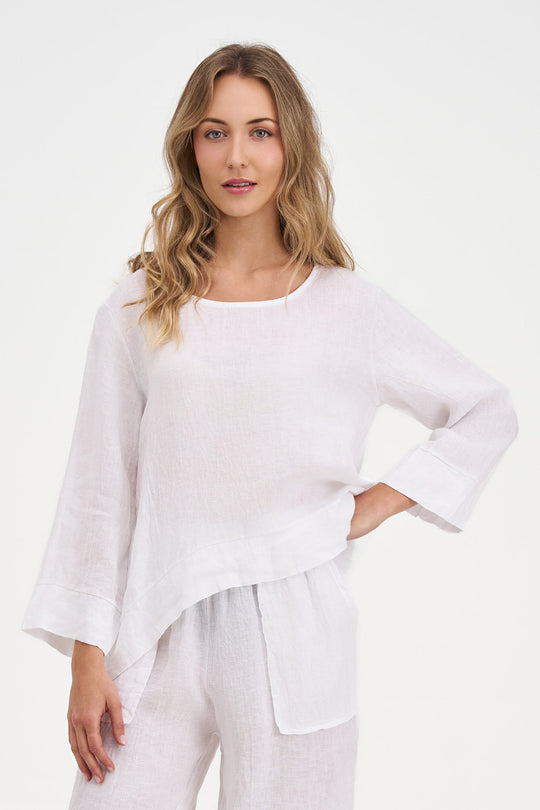 Women's Woven Linen Top