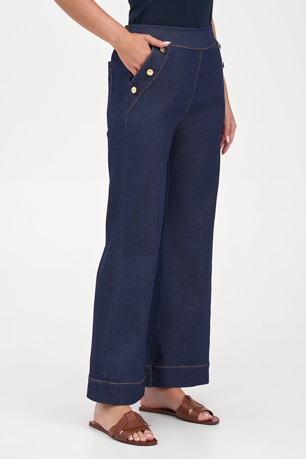 Women's Woven Cotton Classic Trousers