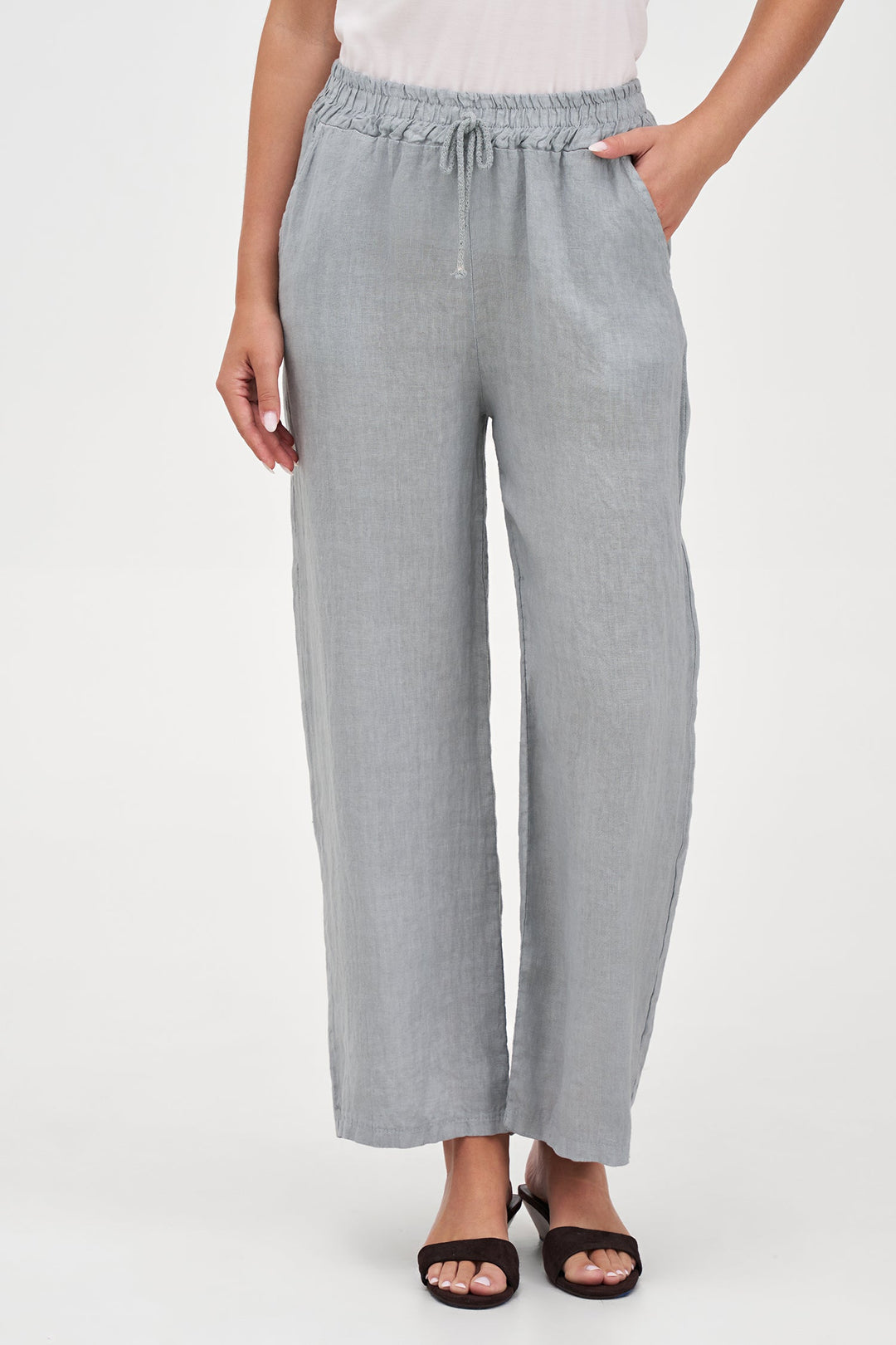 Women's Woven Linen Trousers