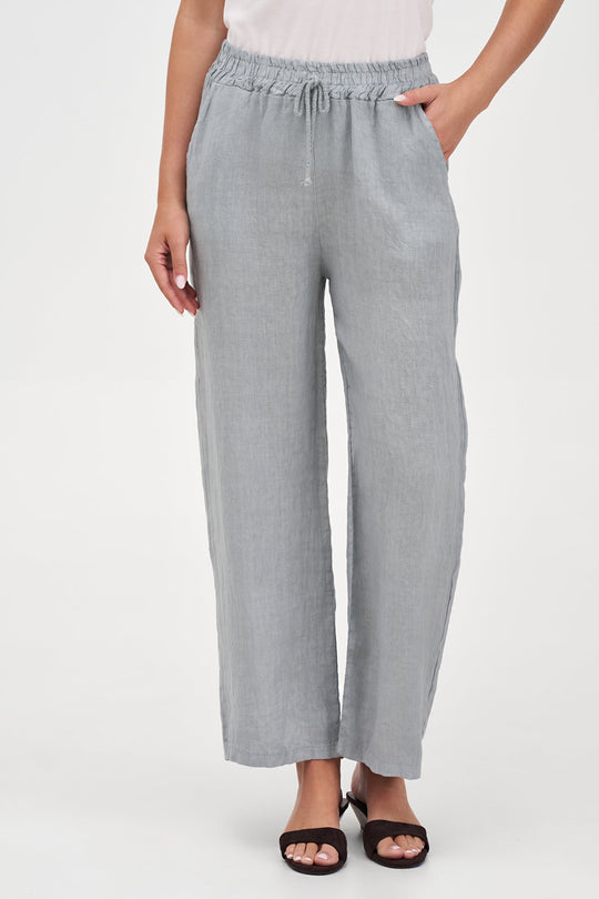Women's Woven Linen Trousers