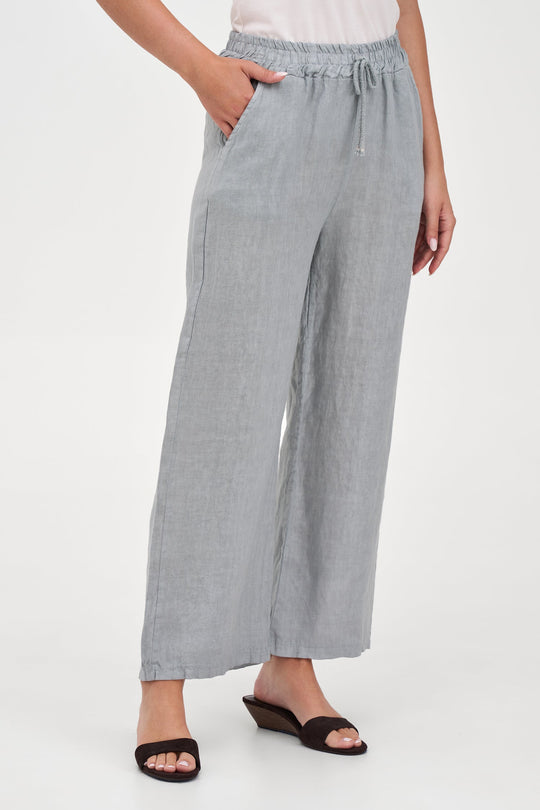Women's Woven Linen Trousers