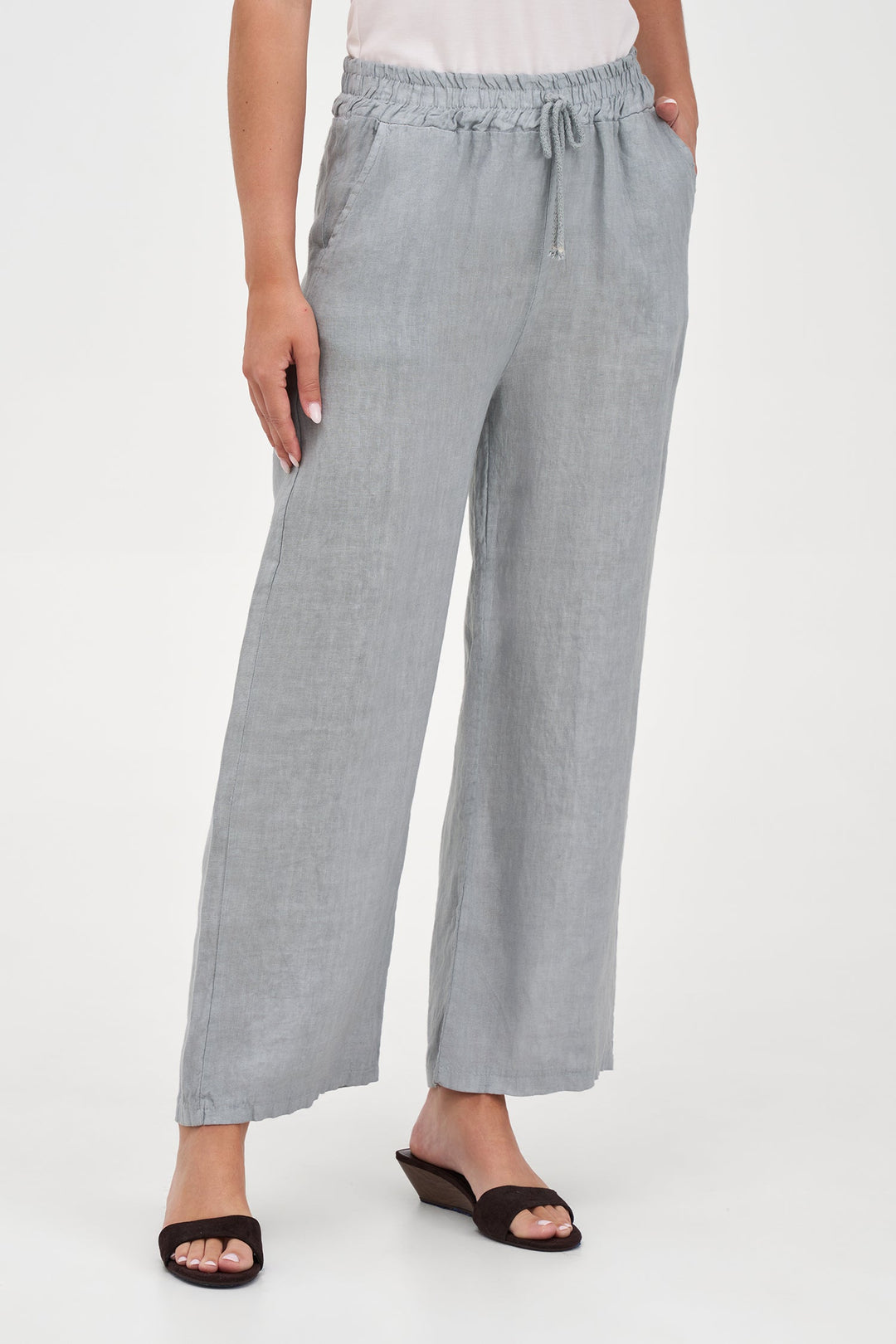 Women's Woven Linen Trousers