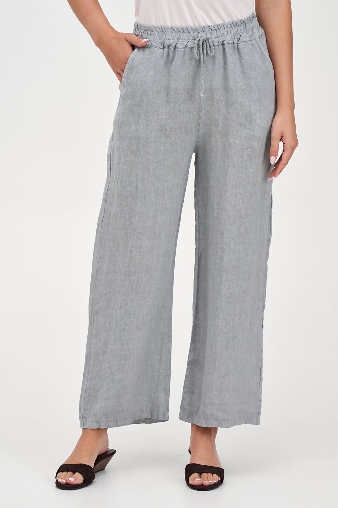 Women's Woven Linen Trousers