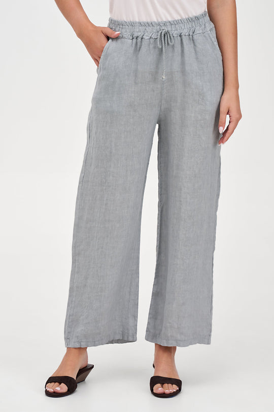Women's Woven Linen Trousers