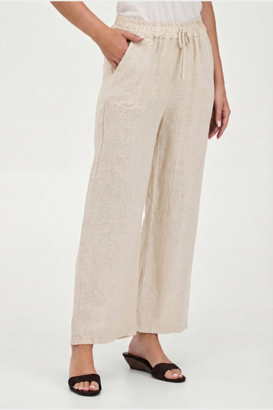 Women's Woven Linen Trousers