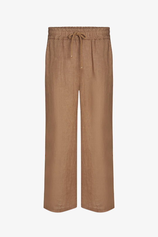 Women's Woven Linen Trousers
