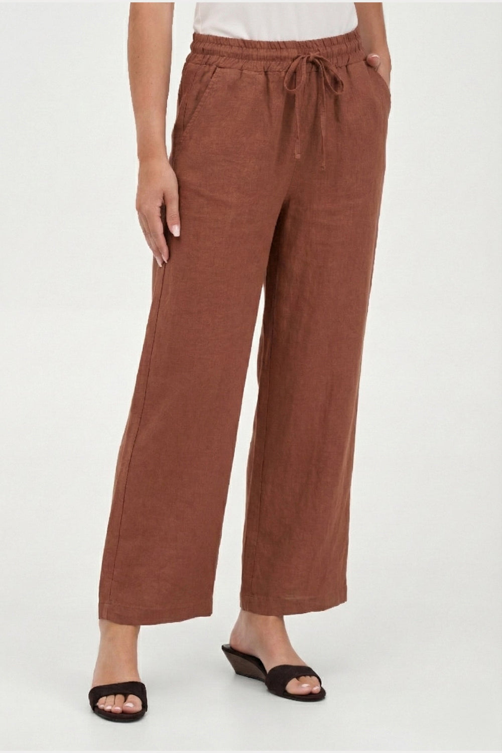 Women's Woven Linen Trousers