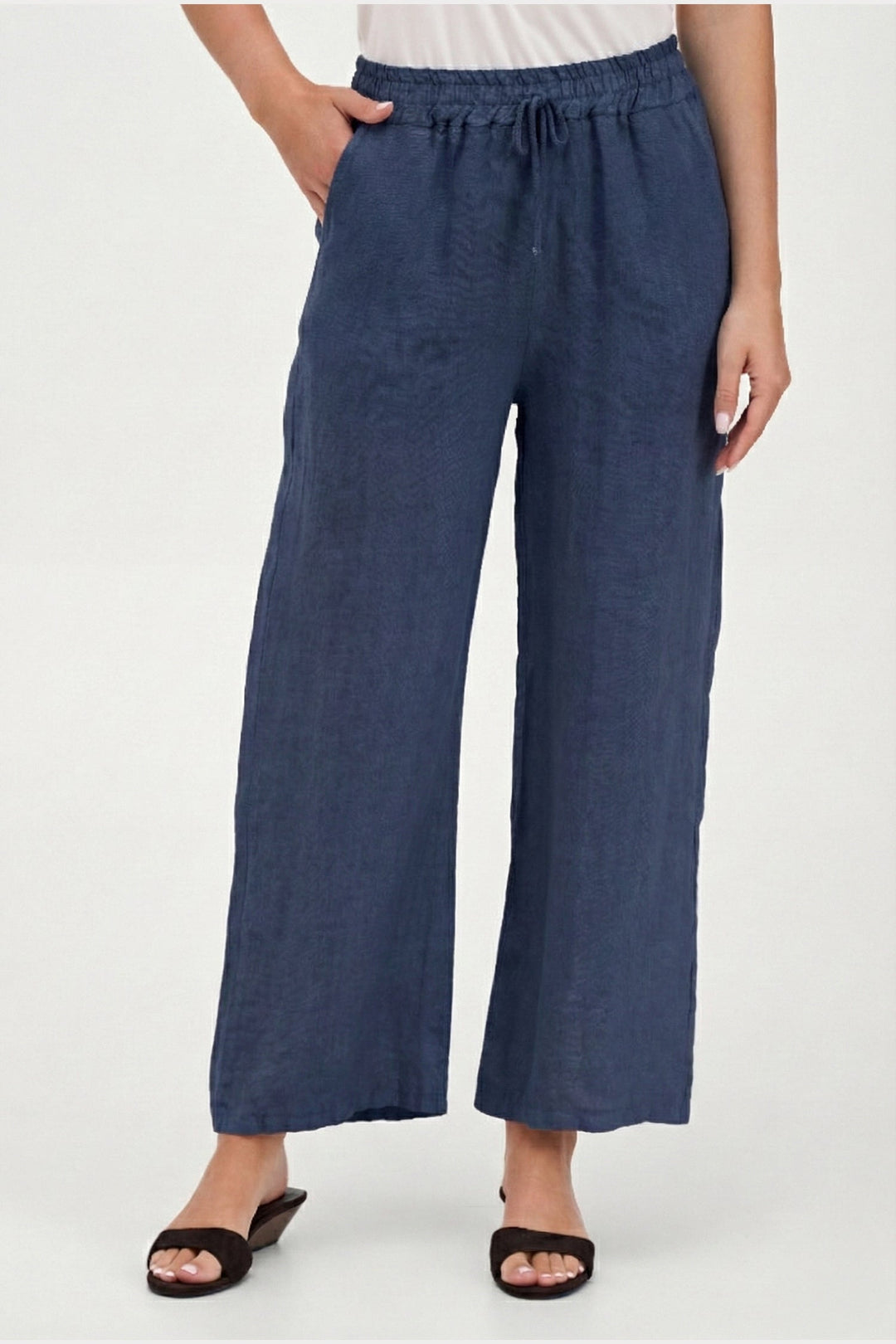Women's Woven Linen Trousers