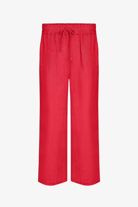 Women's Woven Linen Trousers