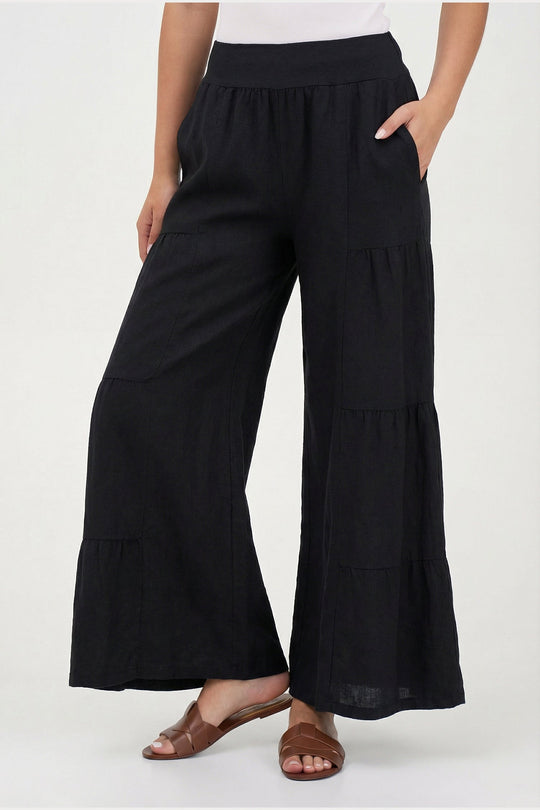 Women's Woven Linen Trousers
