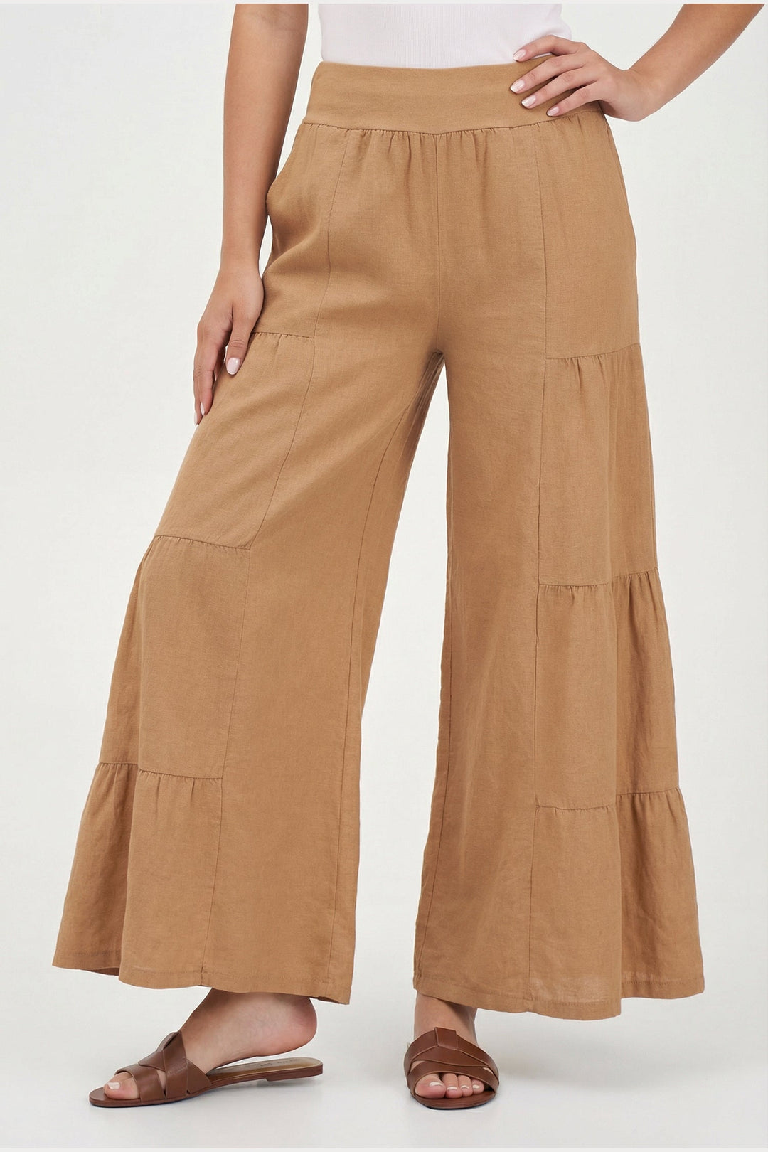 Women's Woven Linen Trousers