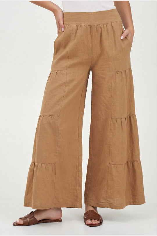 Women's Woven Linen Trousers
