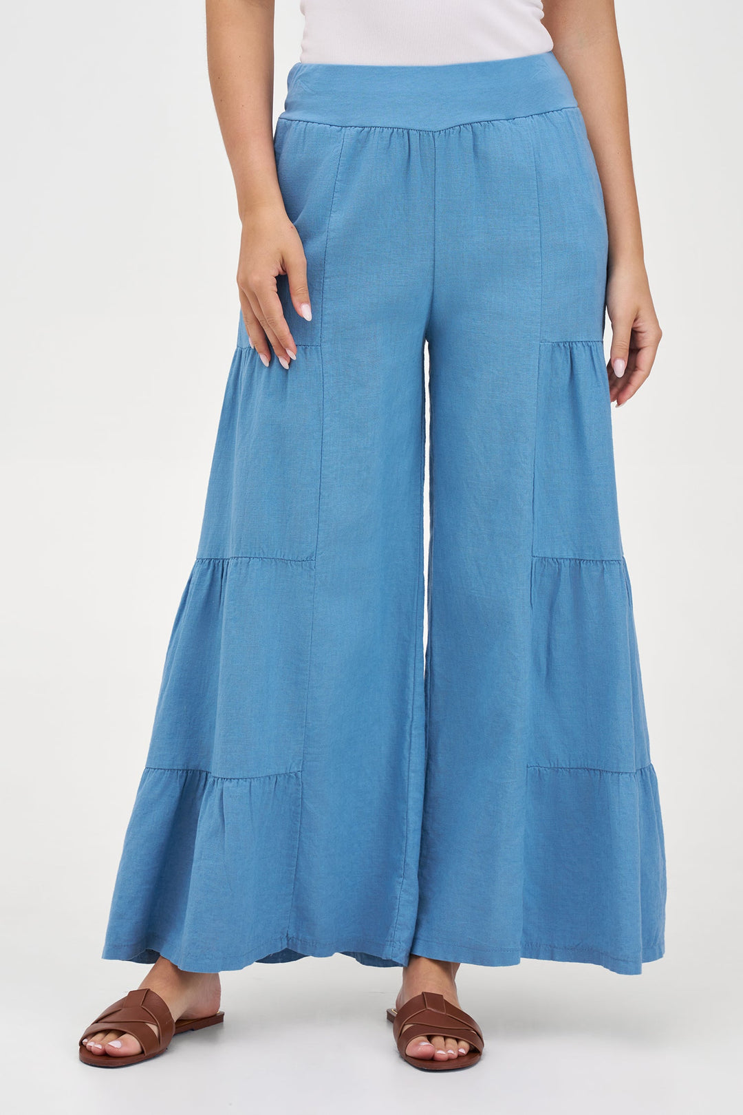 Women's Woven Linen Trousers