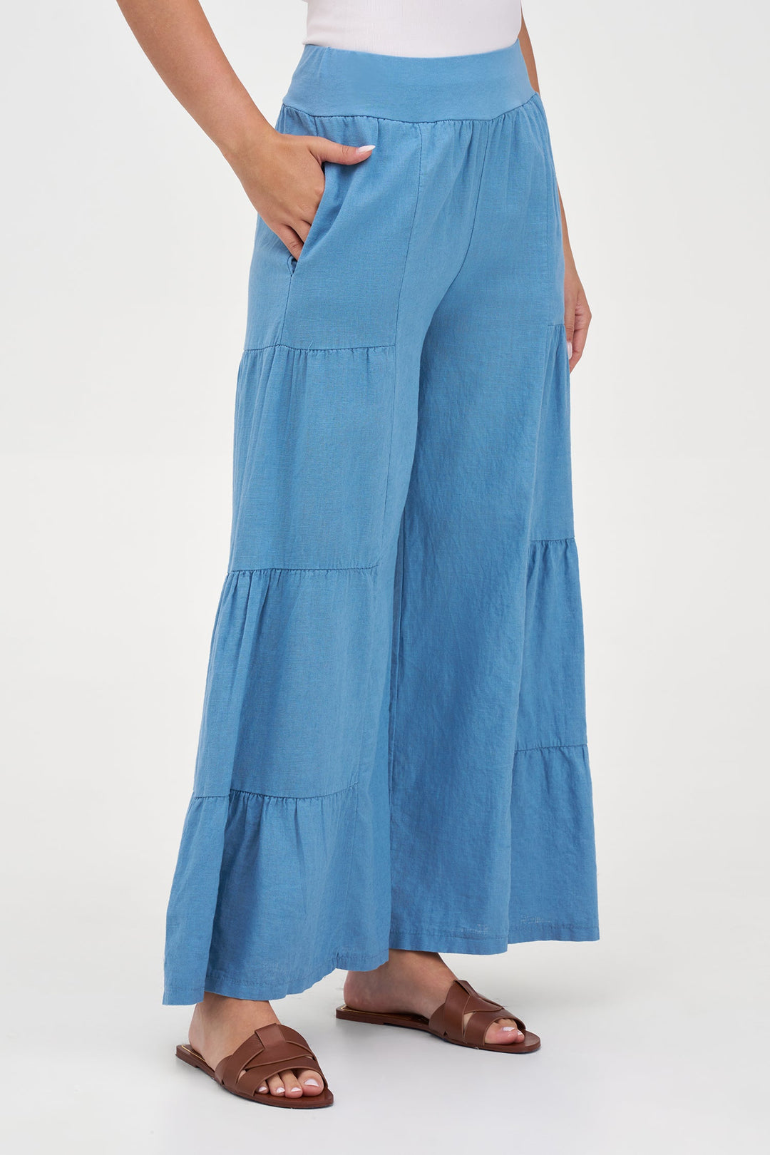 Women's Woven Linen Trousers