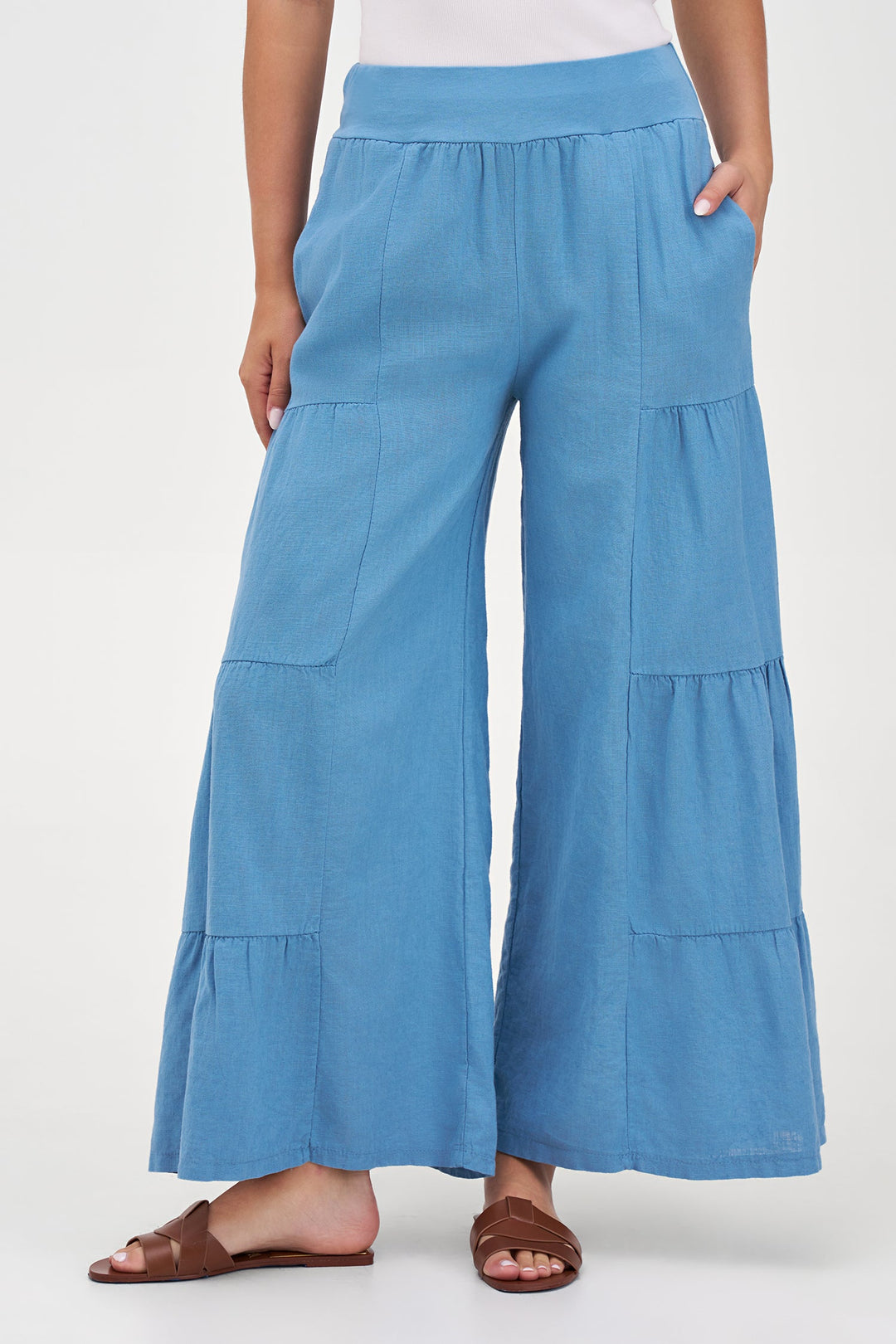 Women's Woven Linen Trousers