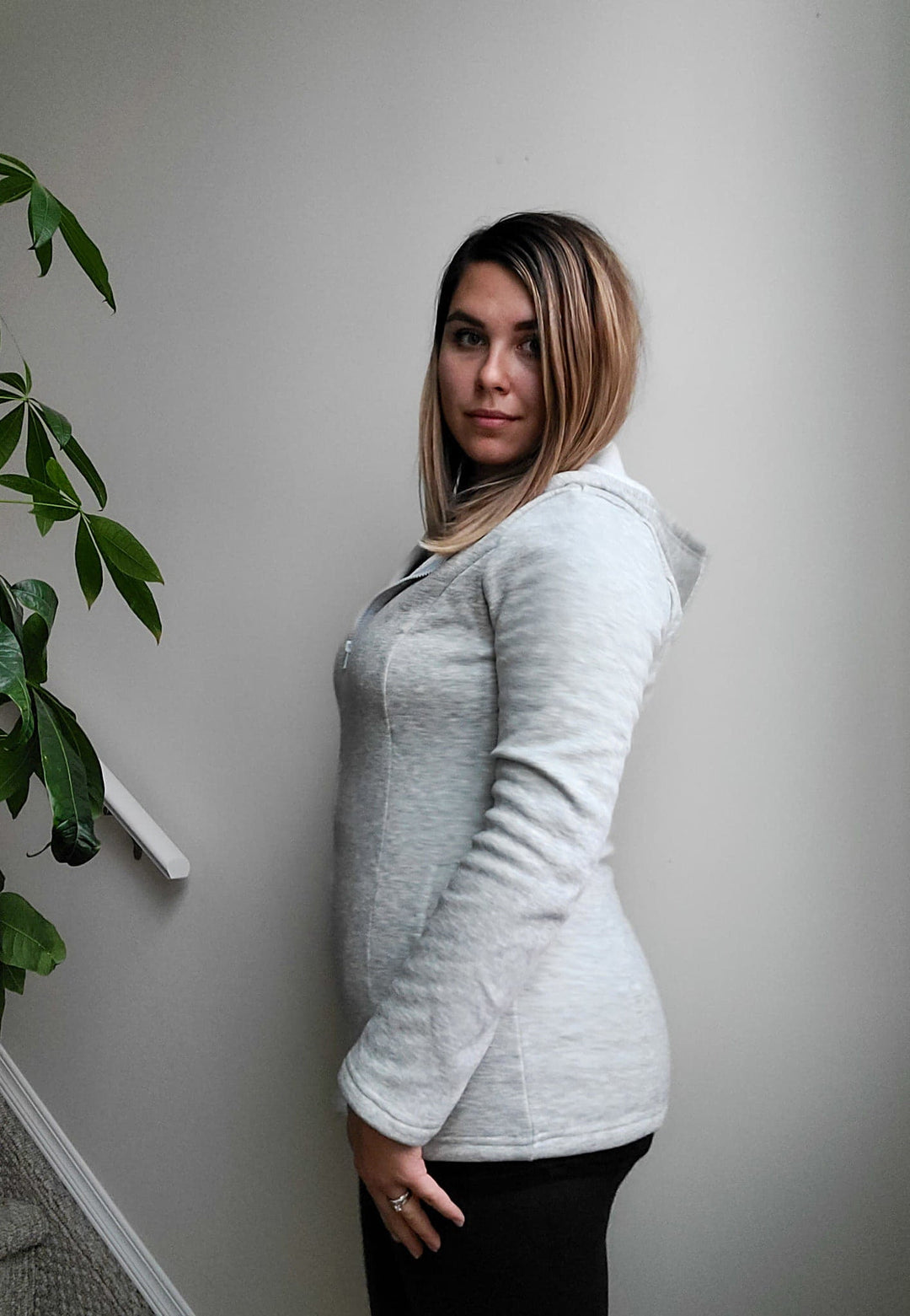 2-in-1 Fleece Baby Carrying Hoodie