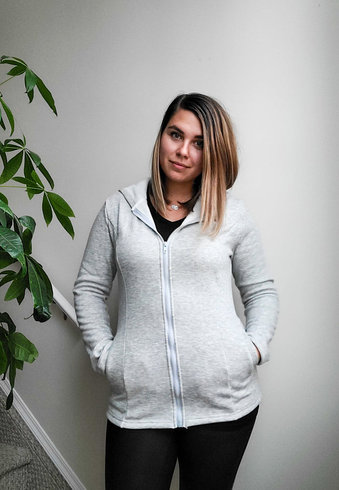 2-in-1 Fleece Baby Carrying Hoodie