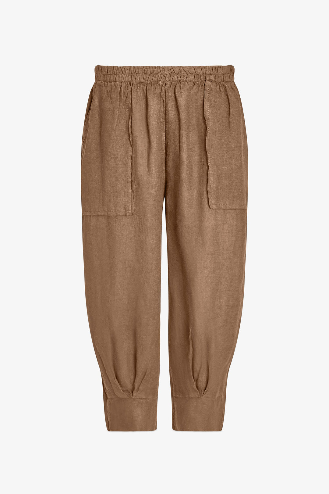 Women's Woven Linen Classic Capri Trousers