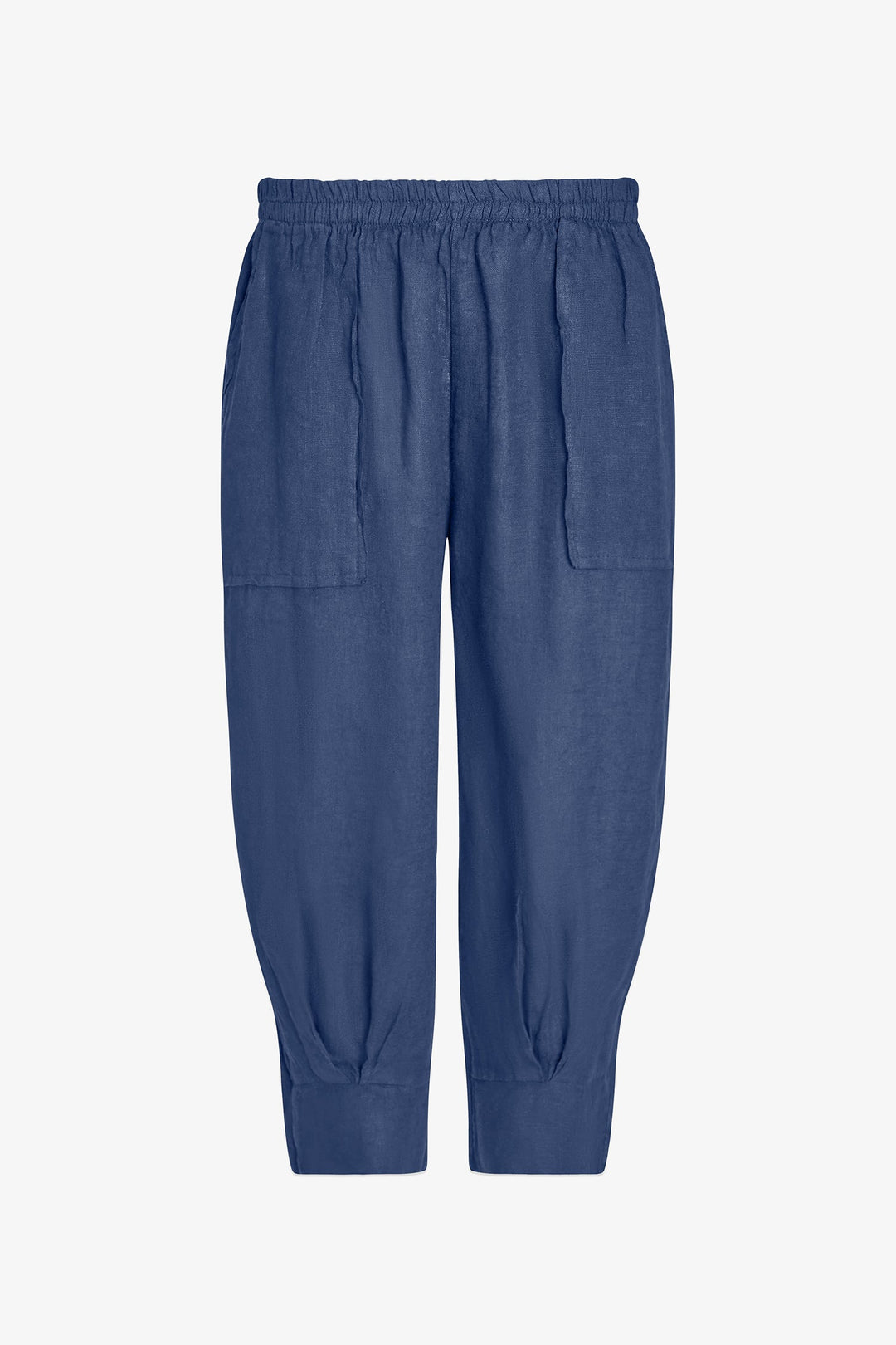 Women's Woven Linen Classic Capri Trousers