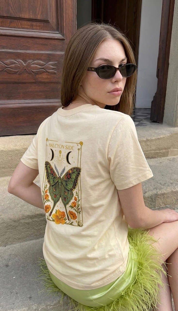 Boxy Butterfly Cotton Summer T-shirt