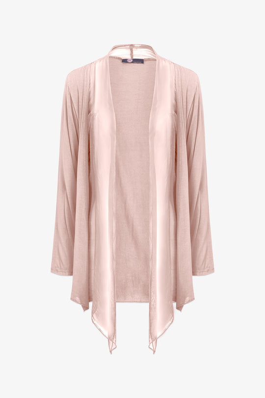 Women's Knit/Woven Combo Cardigan