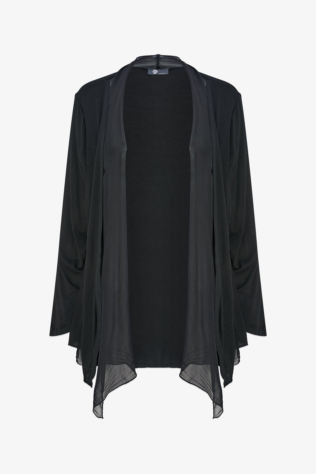 Women's Knit/Woven Combo Cardigan