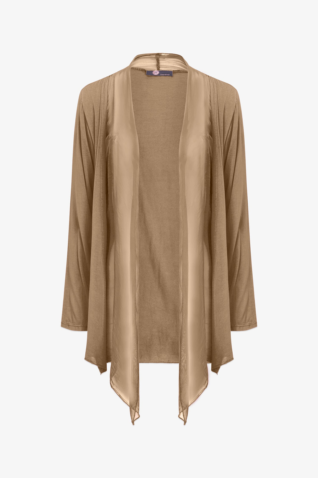 Women's Knit/Woven Combo Cardigan