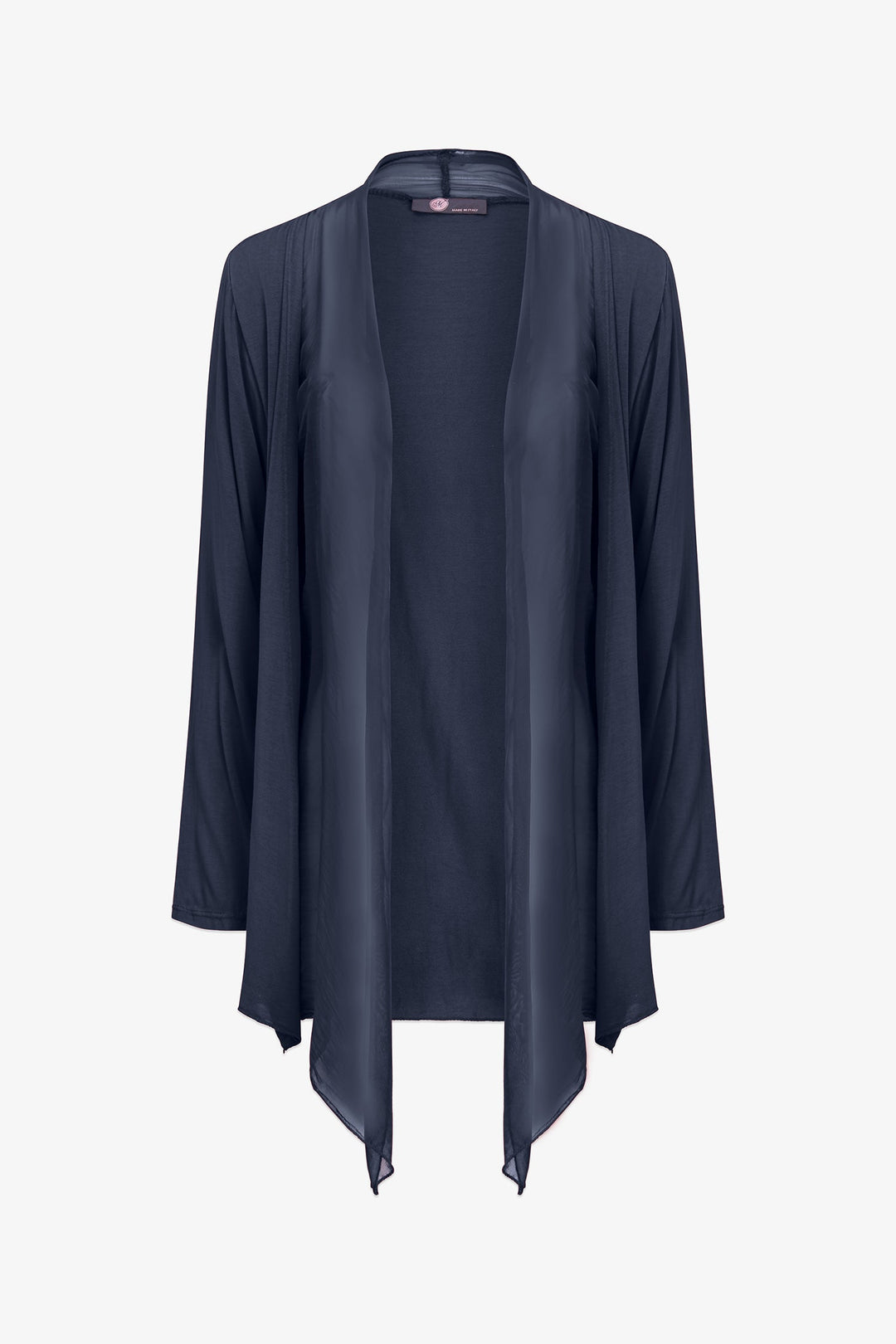 Women's Knit/Woven Combo Cardigan