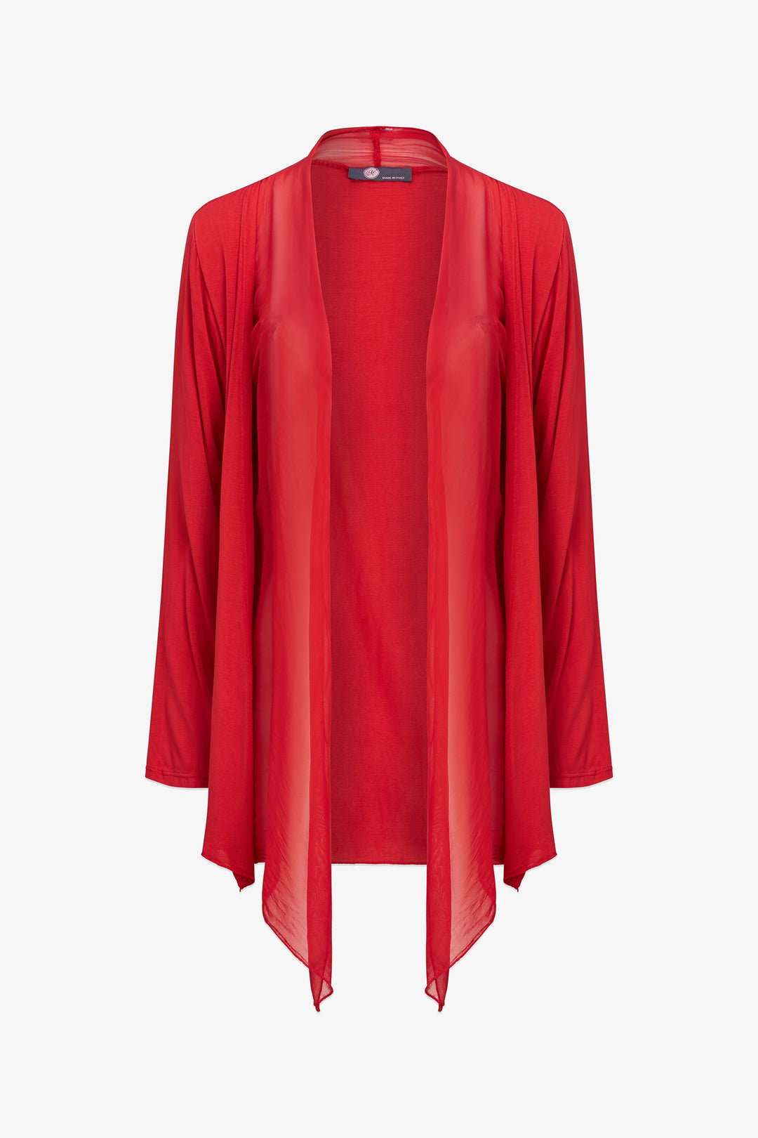 Women's Knit/Woven Combo Cardigan