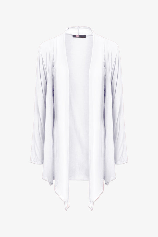 Women's Knit/Woven Combo Cardigan
